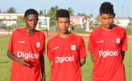 Stewartville scorers from left to right- Mark Powell, Shane Martin and Judah Albert.