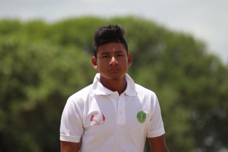 Caption: Sheldon Charles is working hard to prepare for the under-19 tournaments (Romario Samaroo photo)